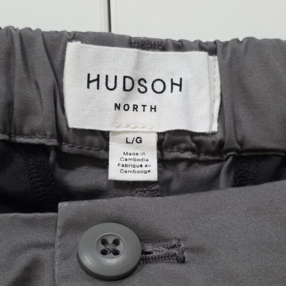 Hudson North Womens Pants L Gray High Waist Straigh Leg Stretch Office Classic - Picture 3 of 16